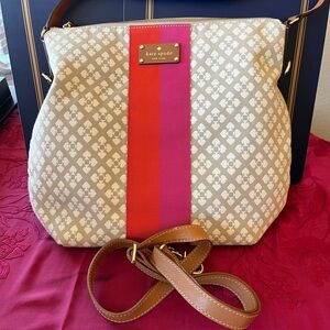 Kate Spade Tan and Pink Shoulder Bag
